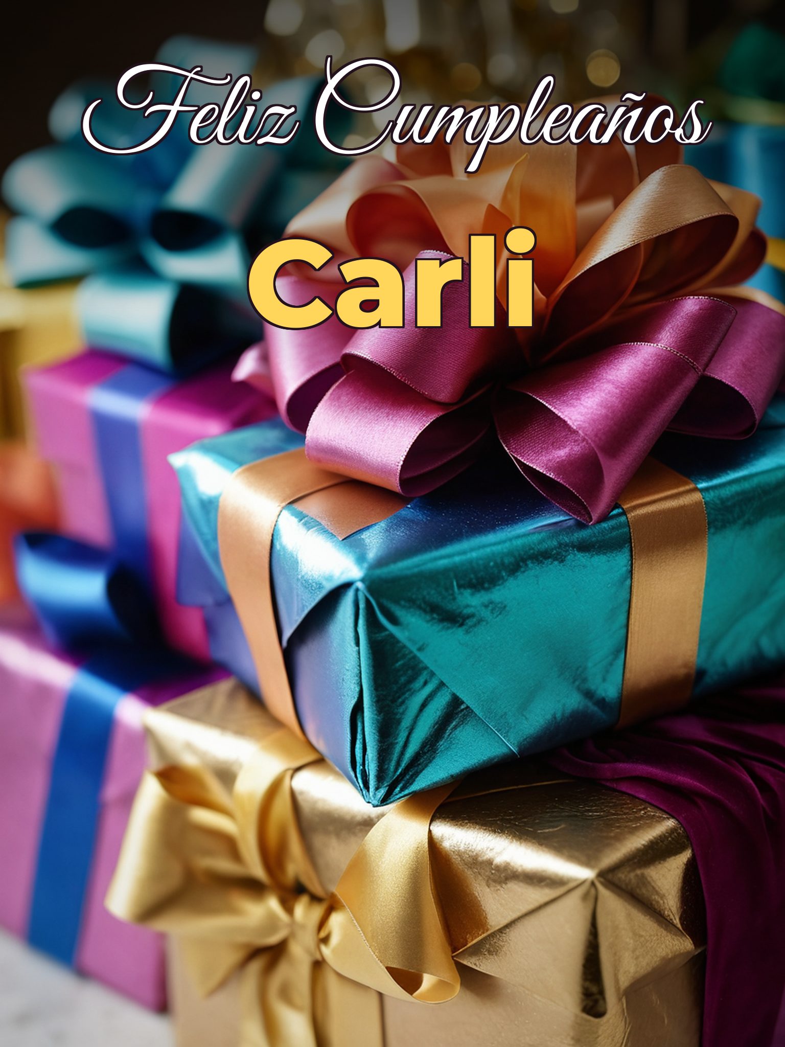 Feliz cumpleaños carli