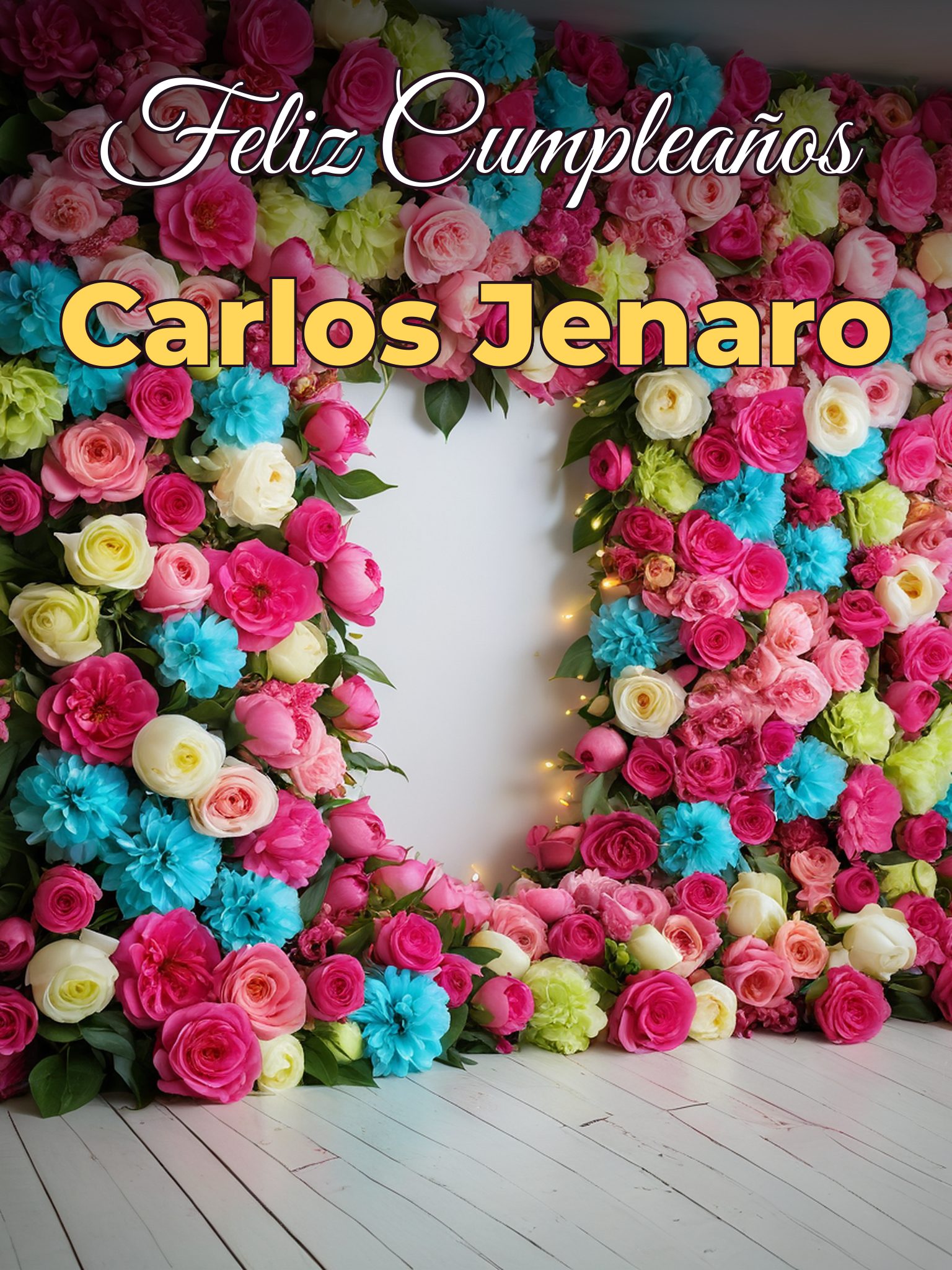 Feliz cumpleaños carlos jenaro