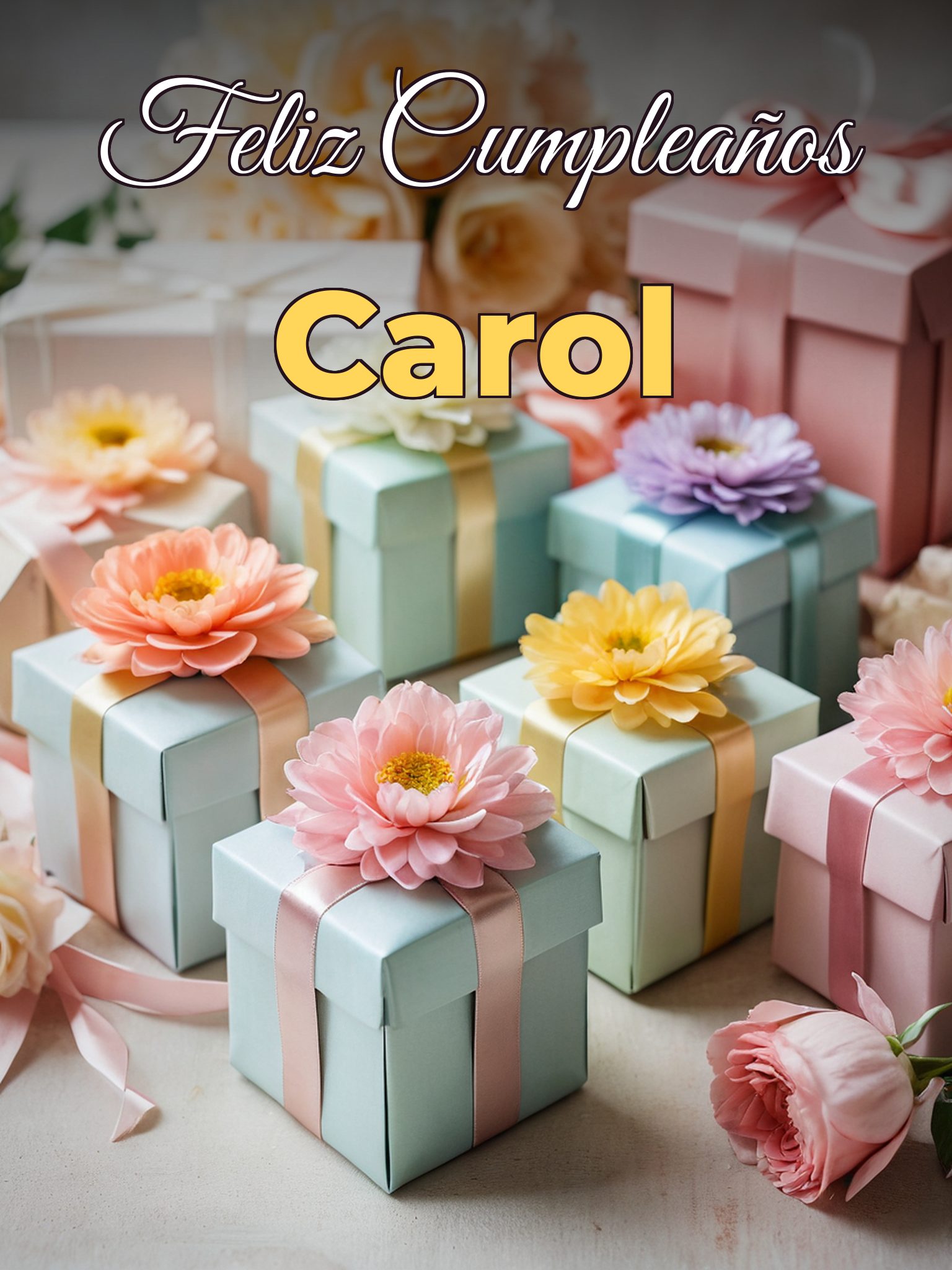 Feliz cumpleaños carol
