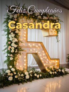 Feliz cumpleaños casandra