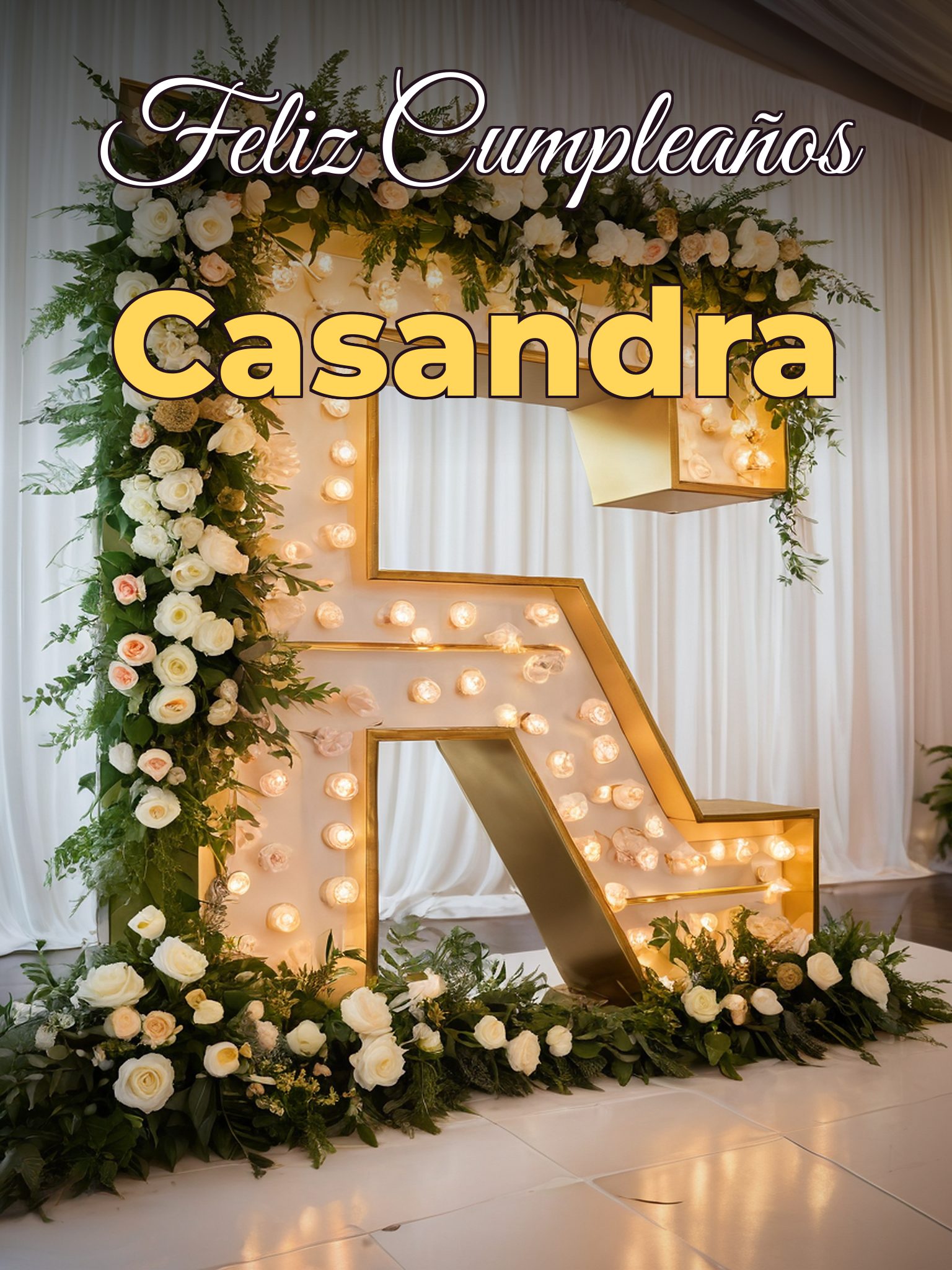 Feliz cumpleaños casandra