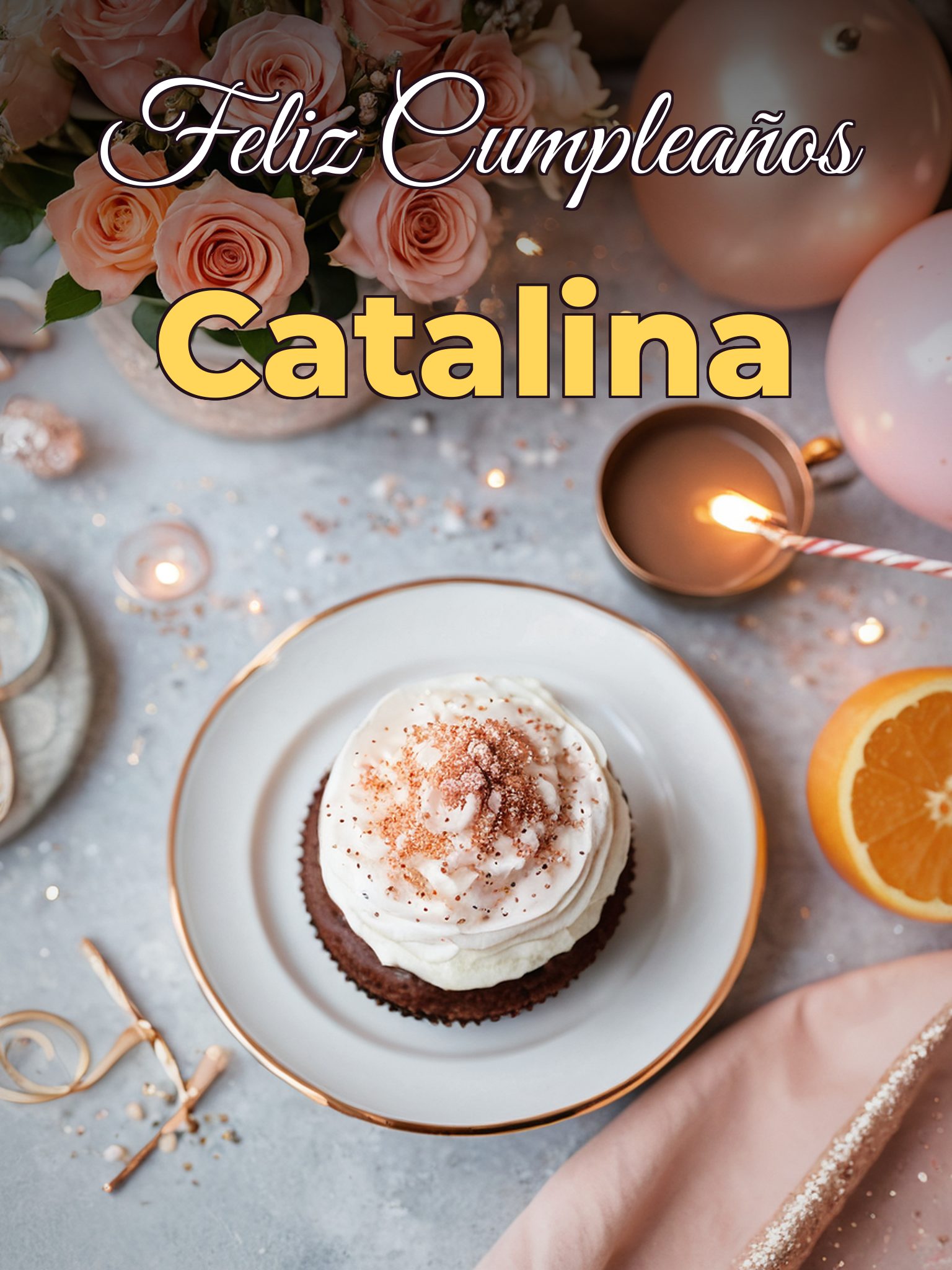 Feliz cumpleaños catalina