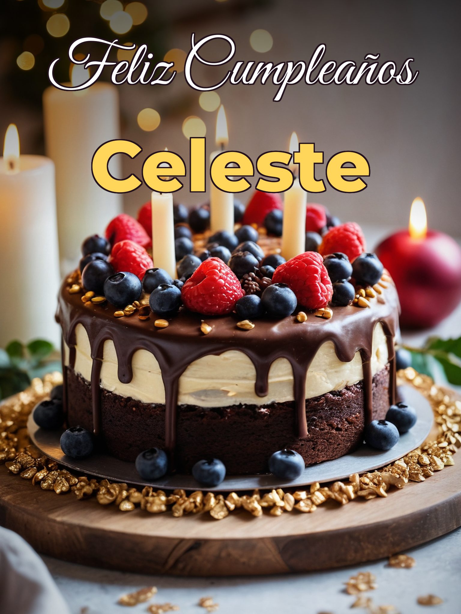 Feliz cumpleaños celeste