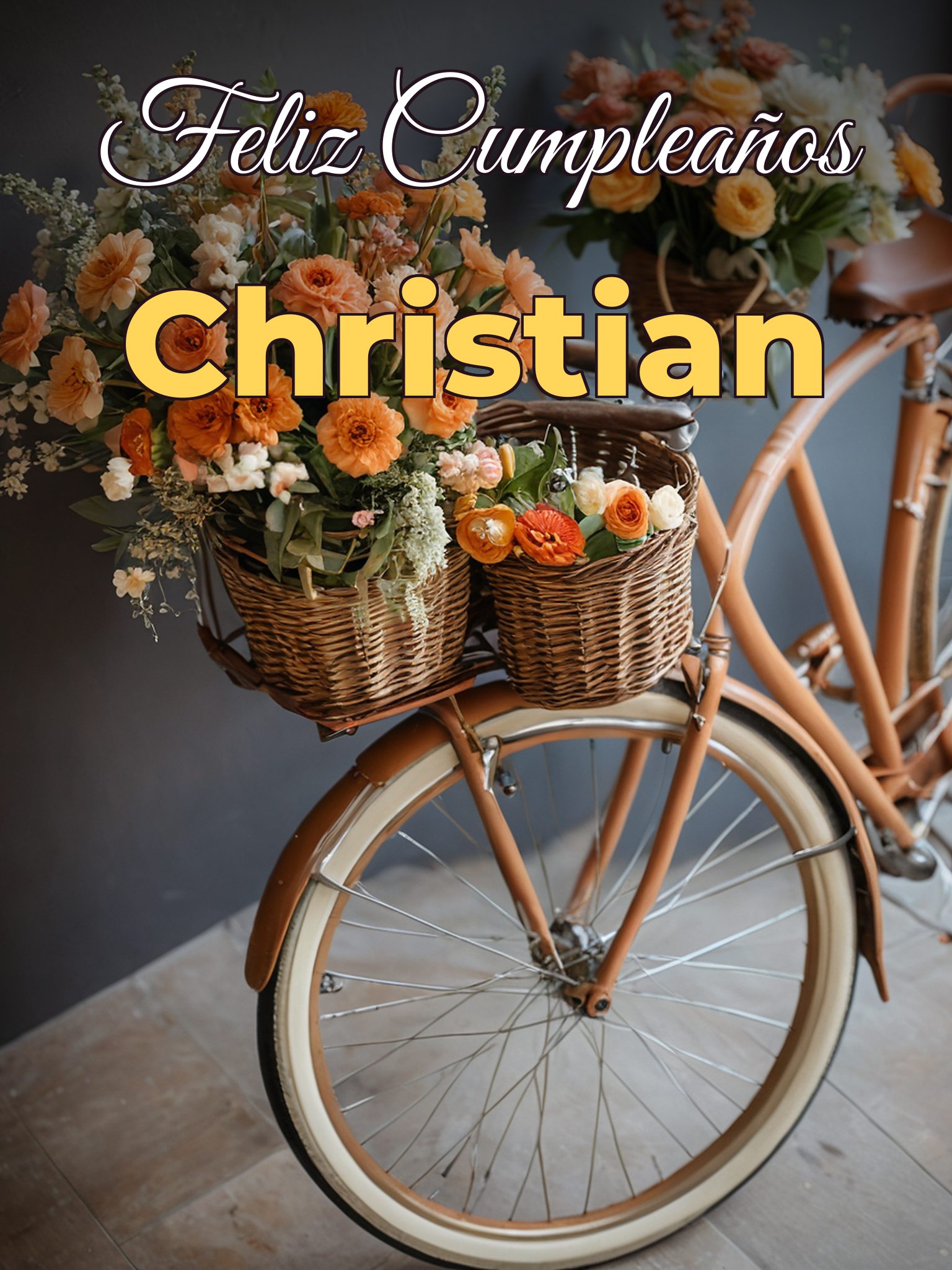 Feliz cumpleaños christian
