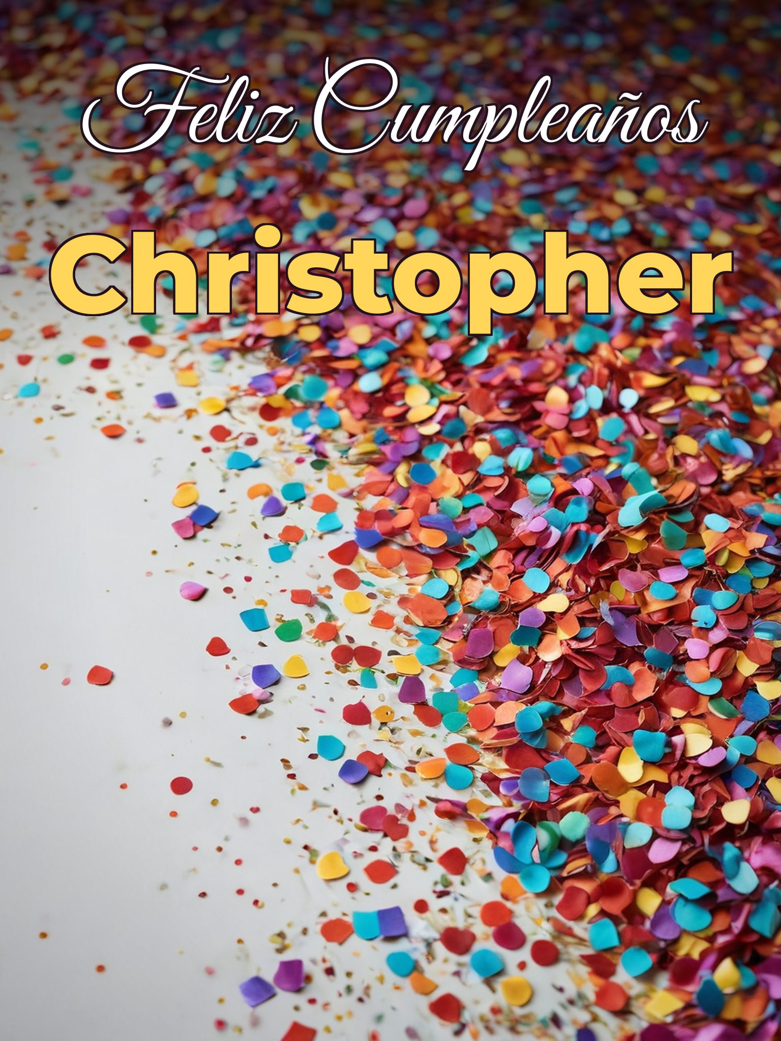 Feliz cumpleaños christopher