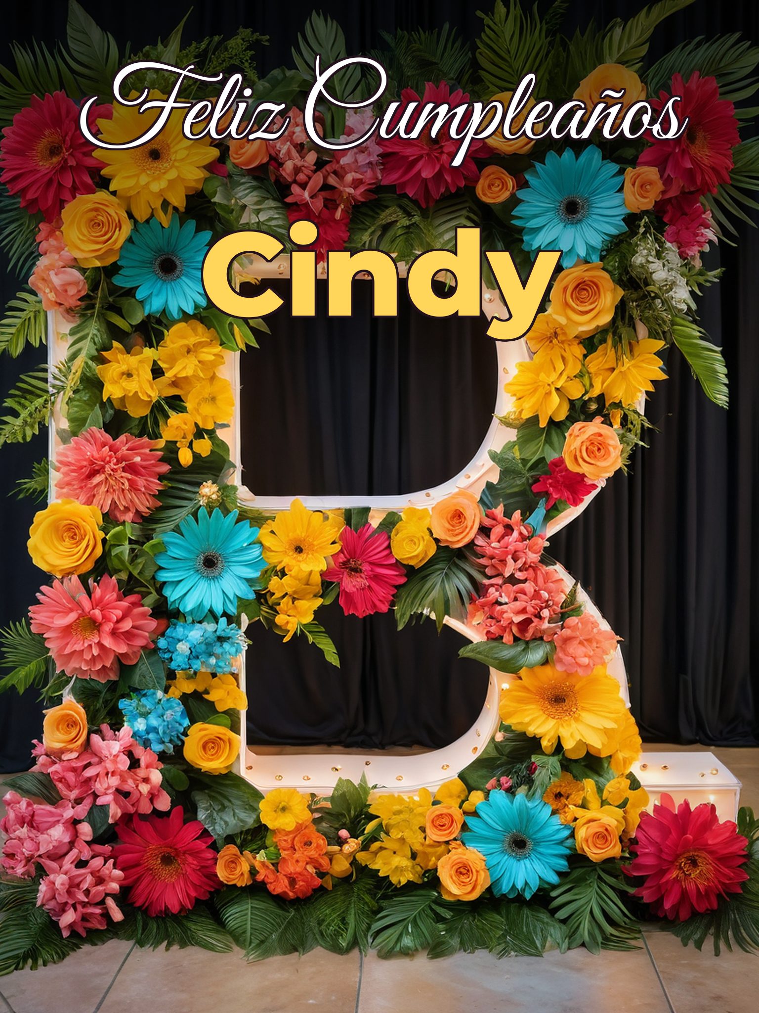Feliz cumpleaños cindy