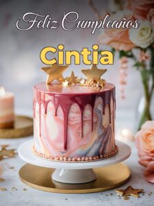 Feliz cumpleaños cintia