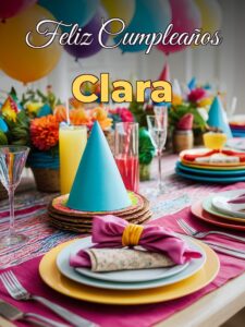 Feliz cumpleaños clara