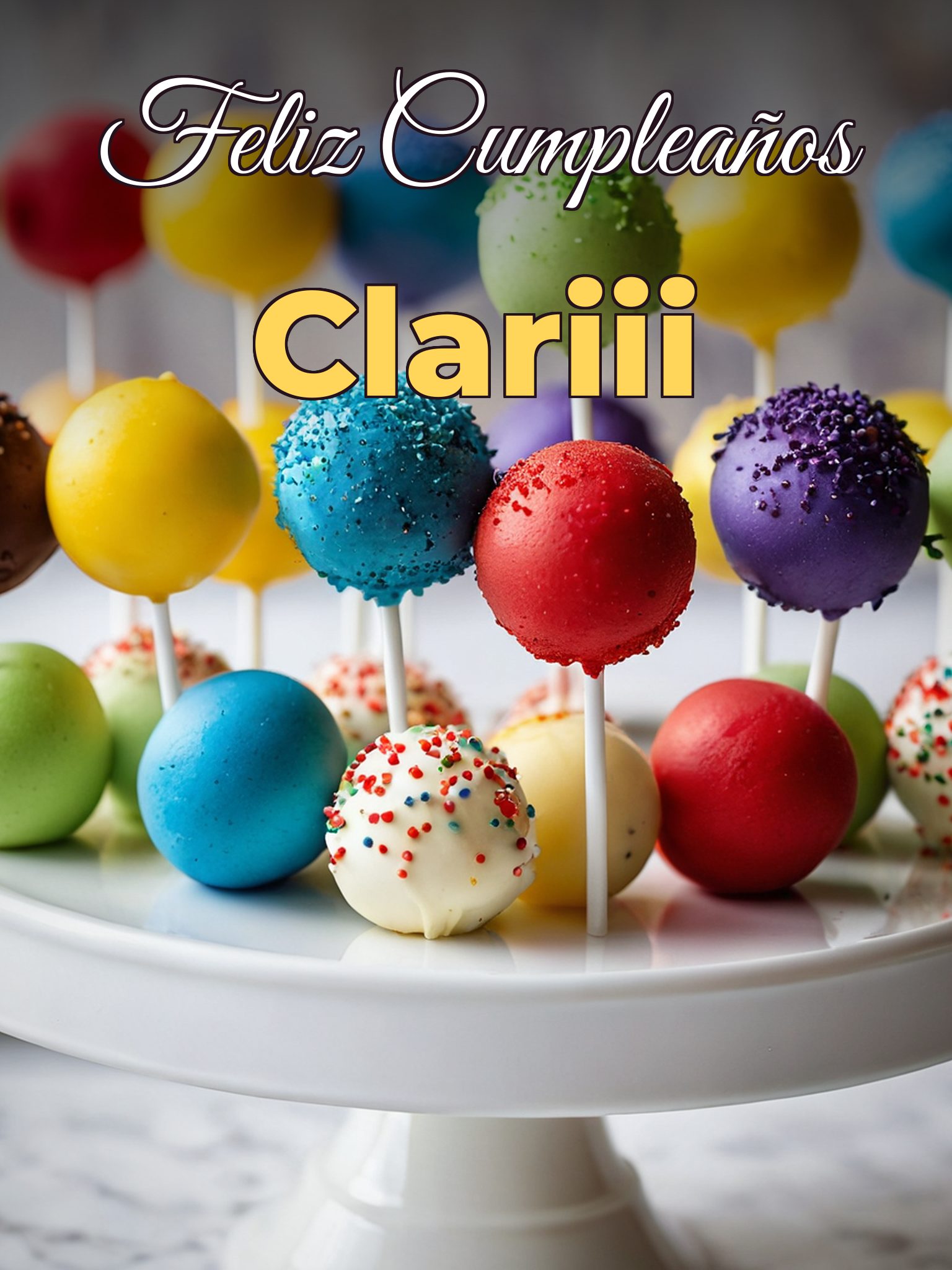 Feliz cumpleaños clariii