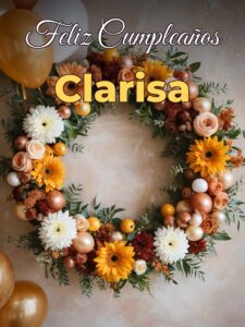 Feliz cumpleaños clarisa