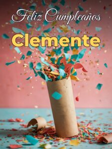 Feliz cumpleaños clemente
