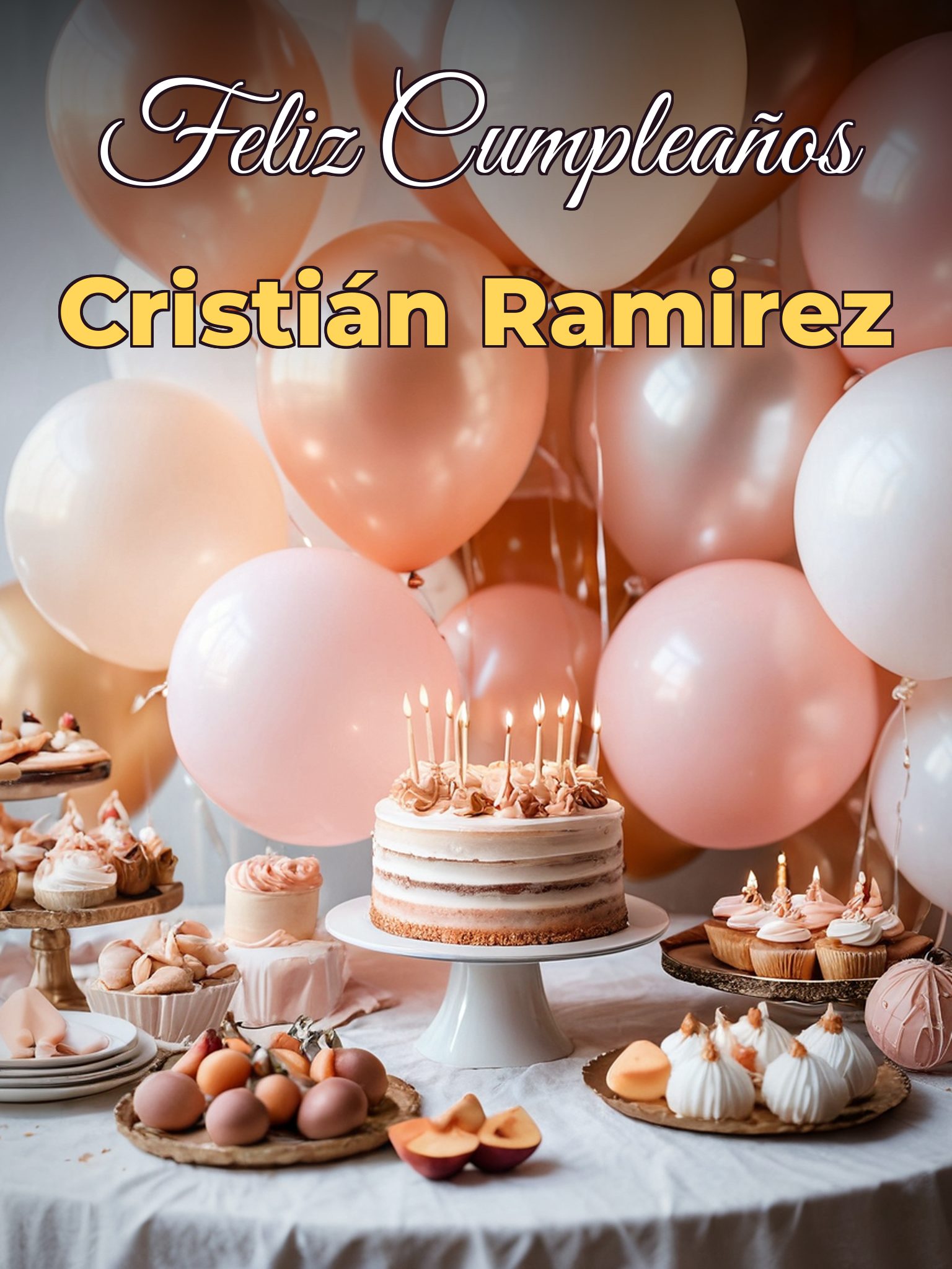 Feliz cumpleaños Cristián ramirez