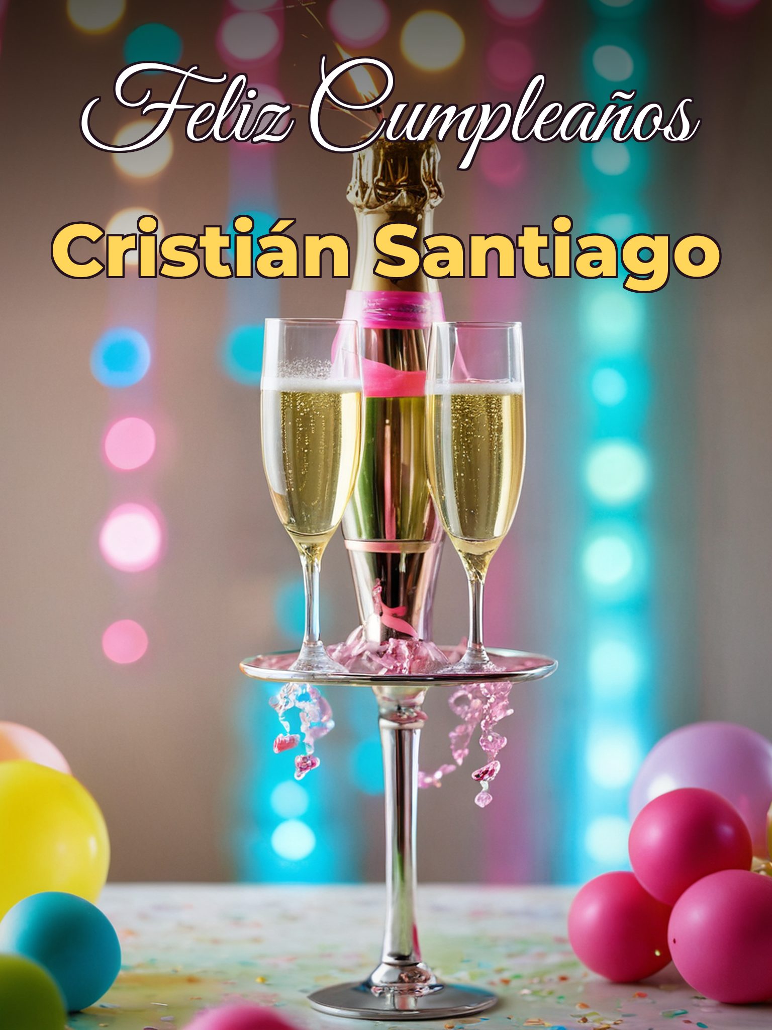 Feliz cumpleaños Cristián santiago