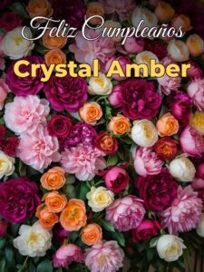 Feliz cumpleaños crystal amber