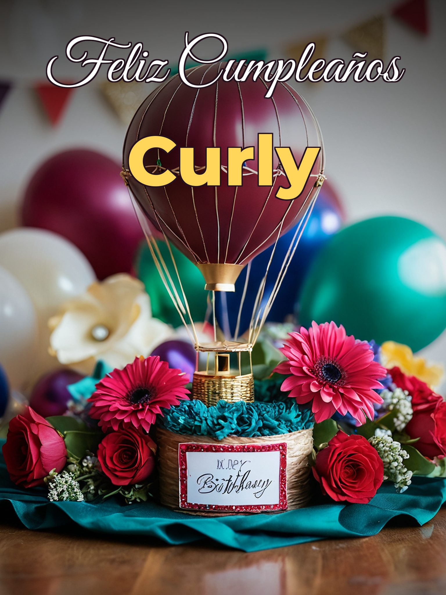 Feliz cumpleaños curly