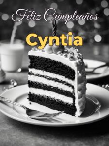 Feliz cumpleaños cyntia