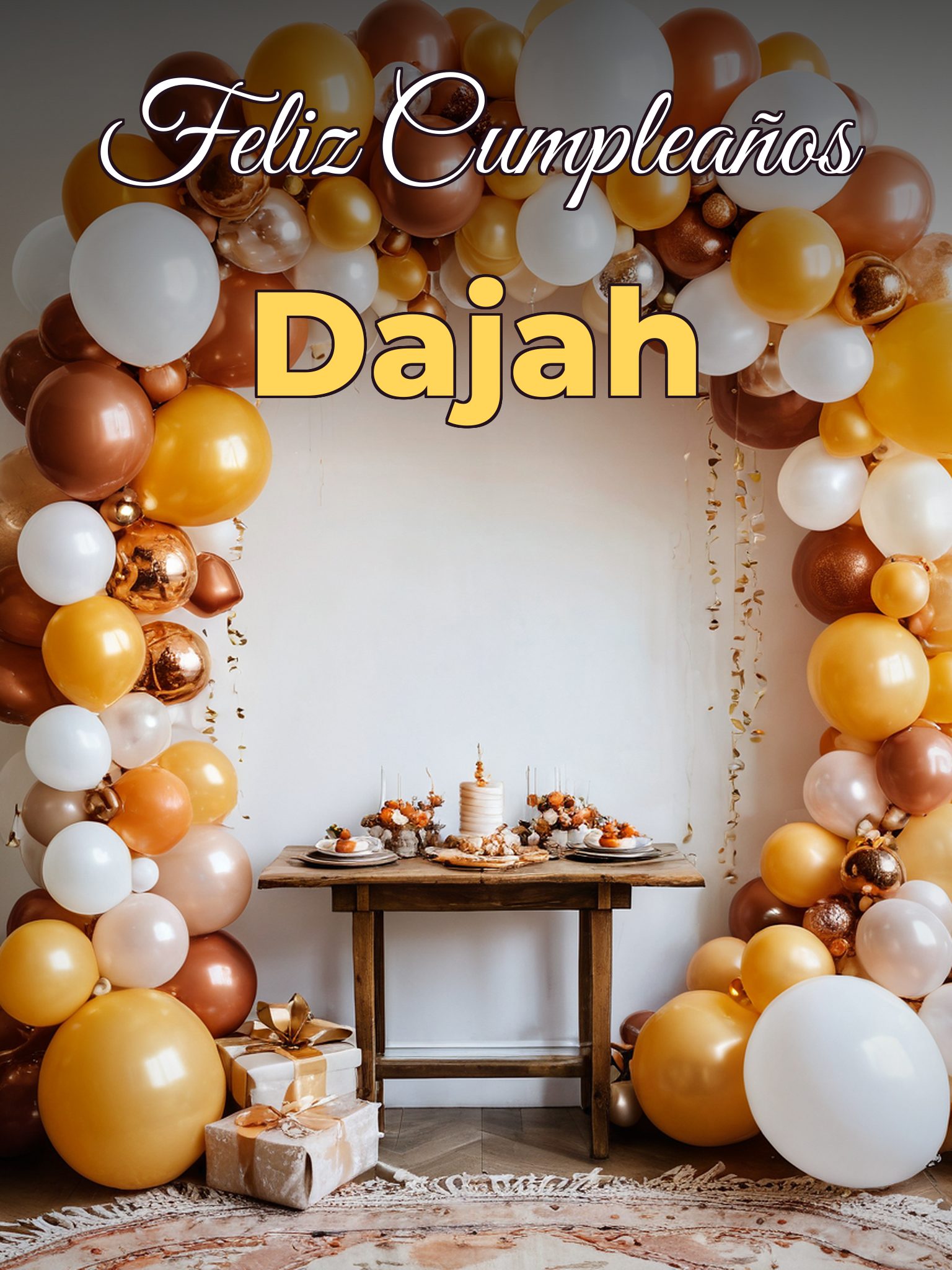 Feliz cumpleaños dajah