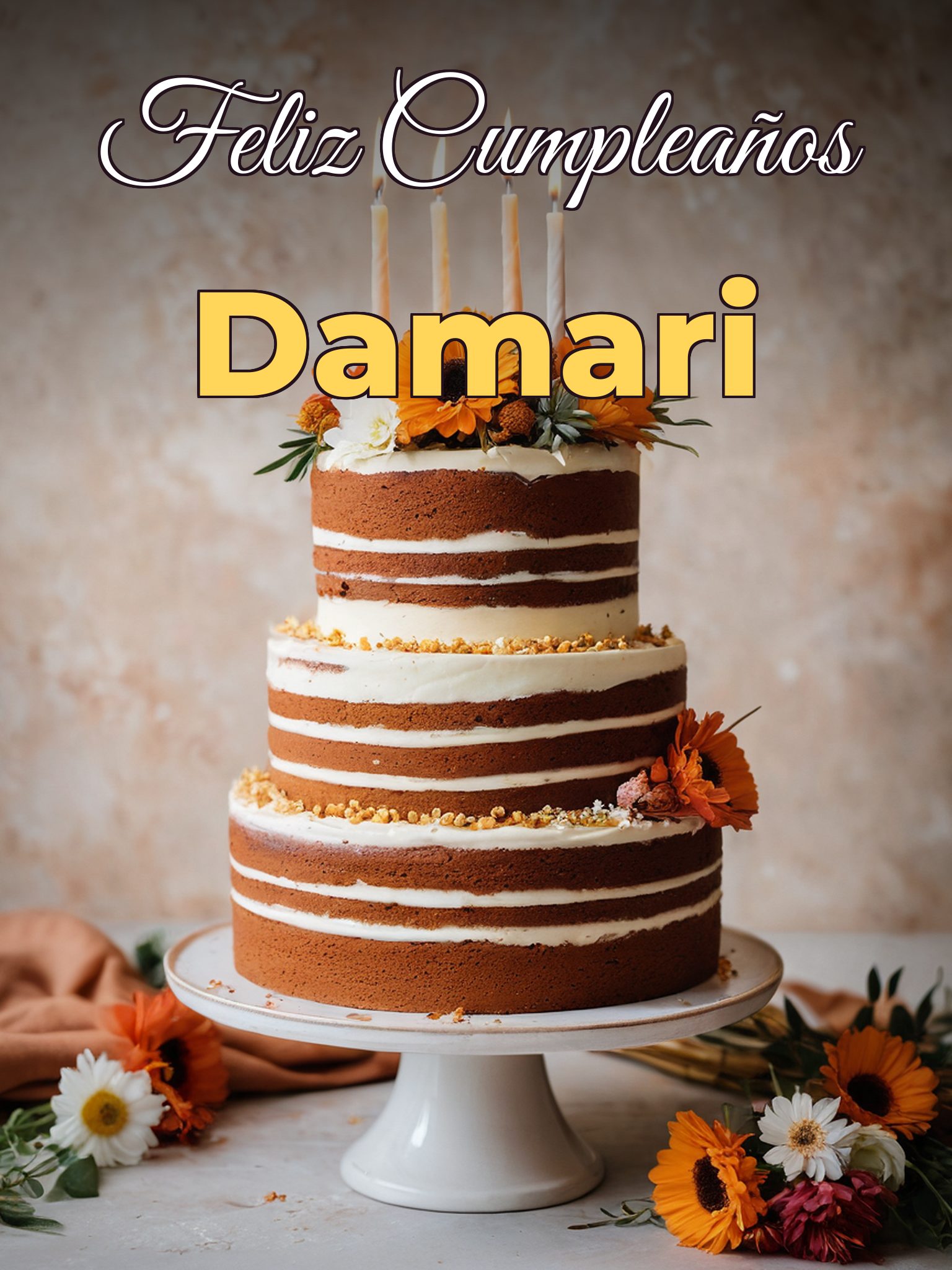 Feliz cumpleaños damari