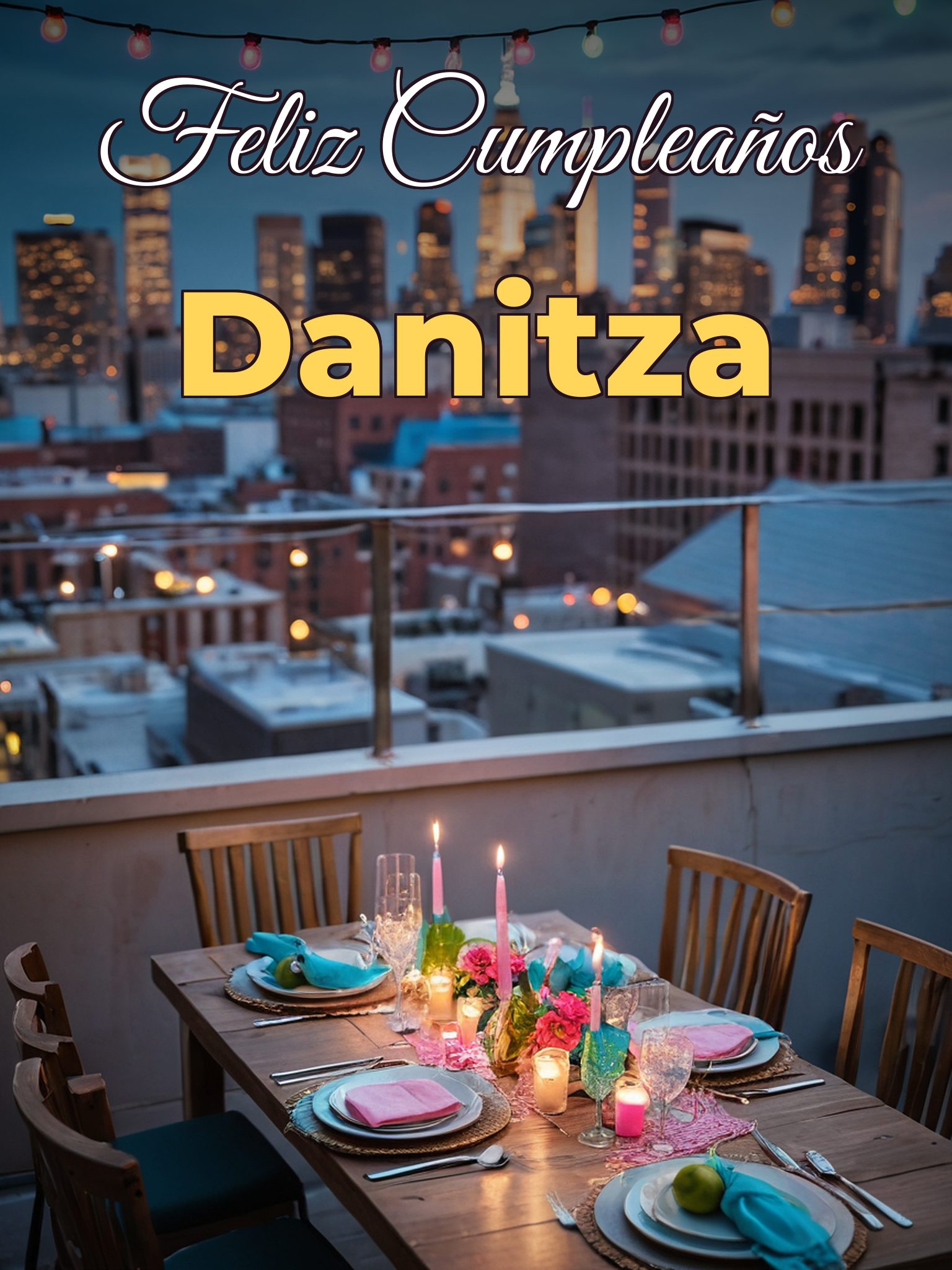 Feliz cumpleaños danitza