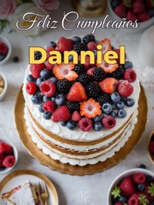 Feliz cumpleaños danniel