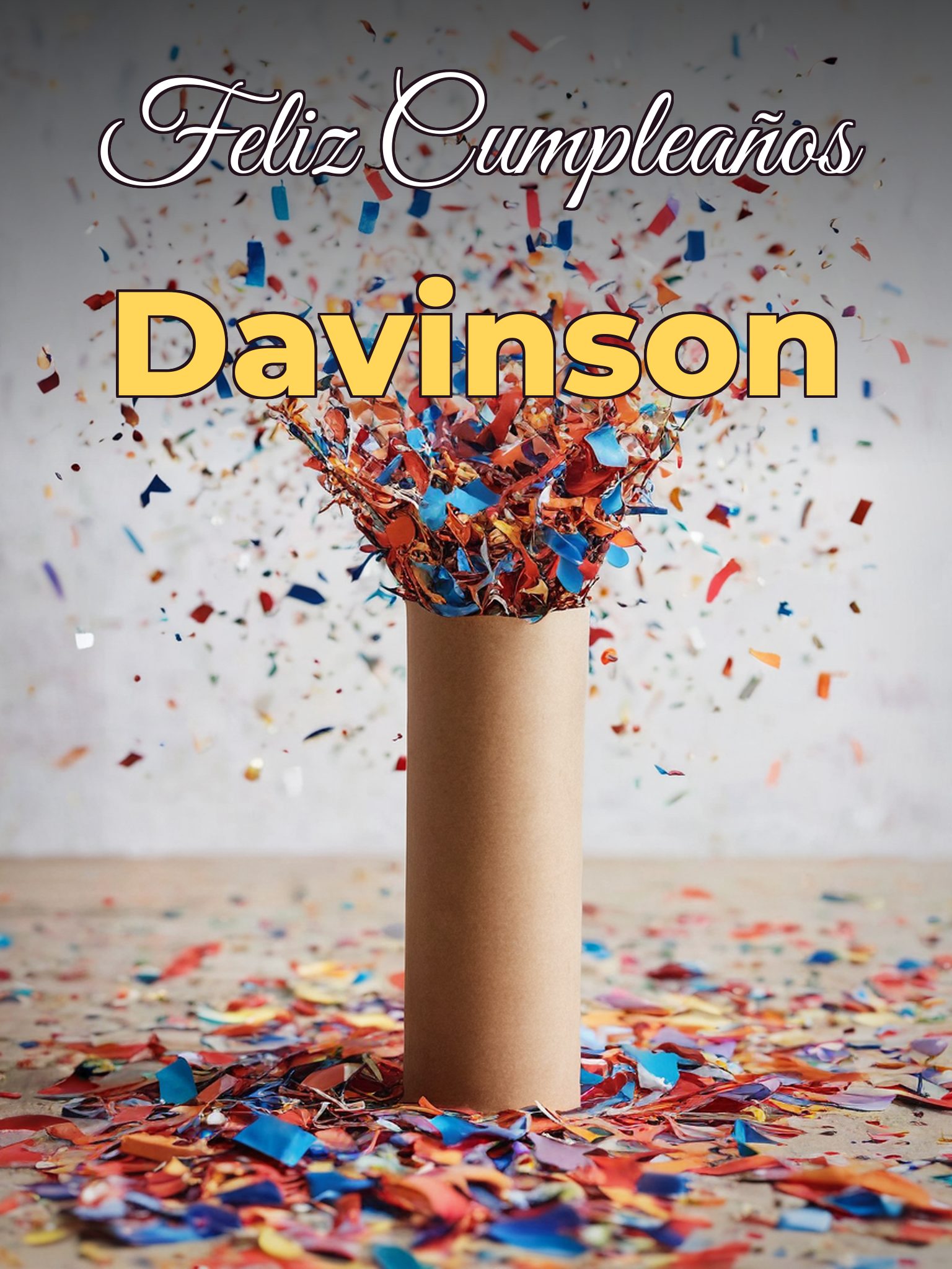 Feliz cumpleaños davinson