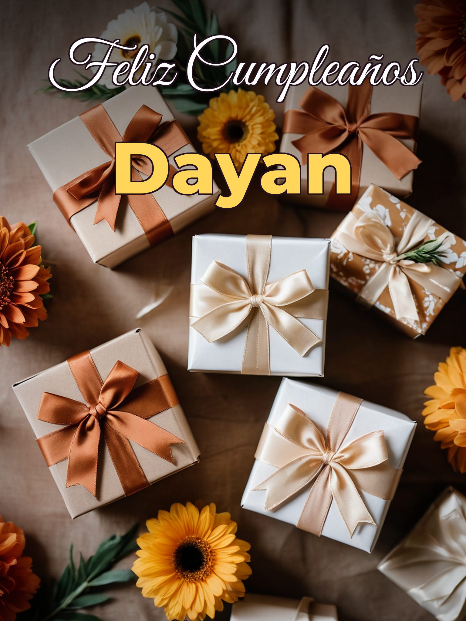 Feliz cumpleaños dayan