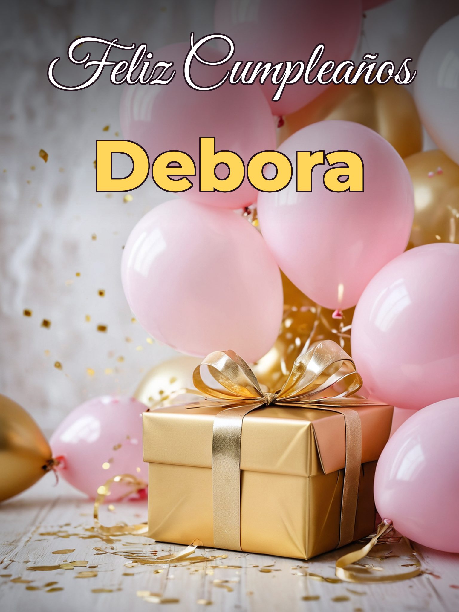 Feliz cumpleaños debora