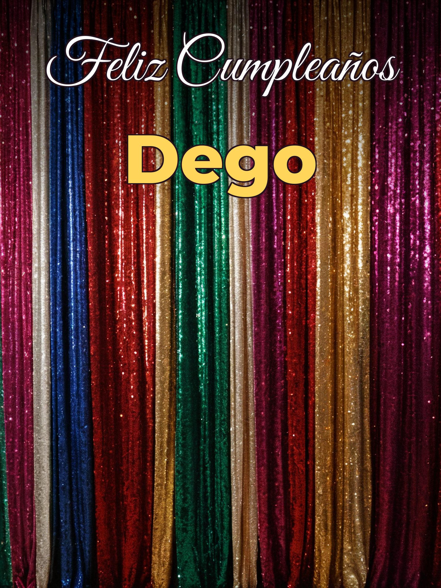 Feliz cumpleaños dego