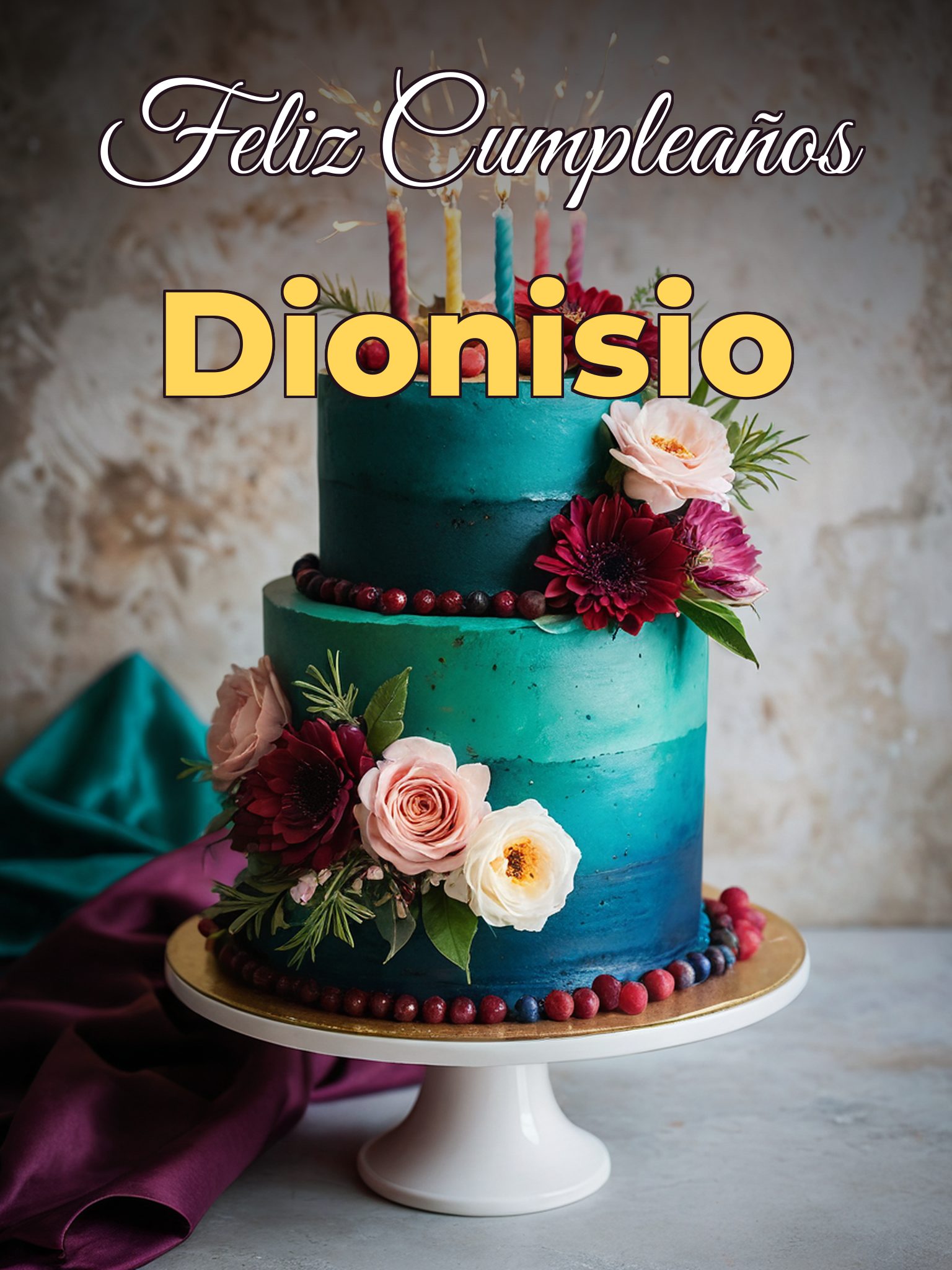 Feliz cumpleaños dionisio