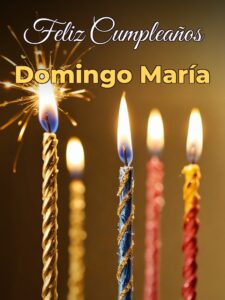 Feliz cumpleaños domingo maría