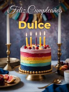 Feliz cumpleaños dulce