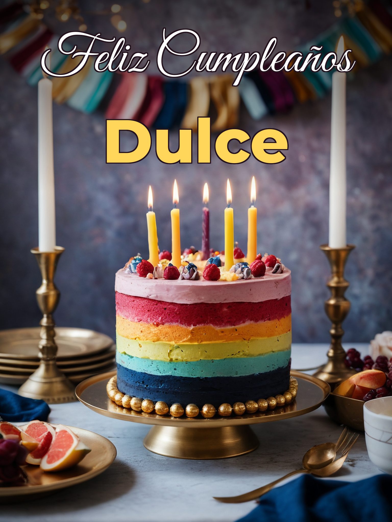 Feliz cumpleaños dulce