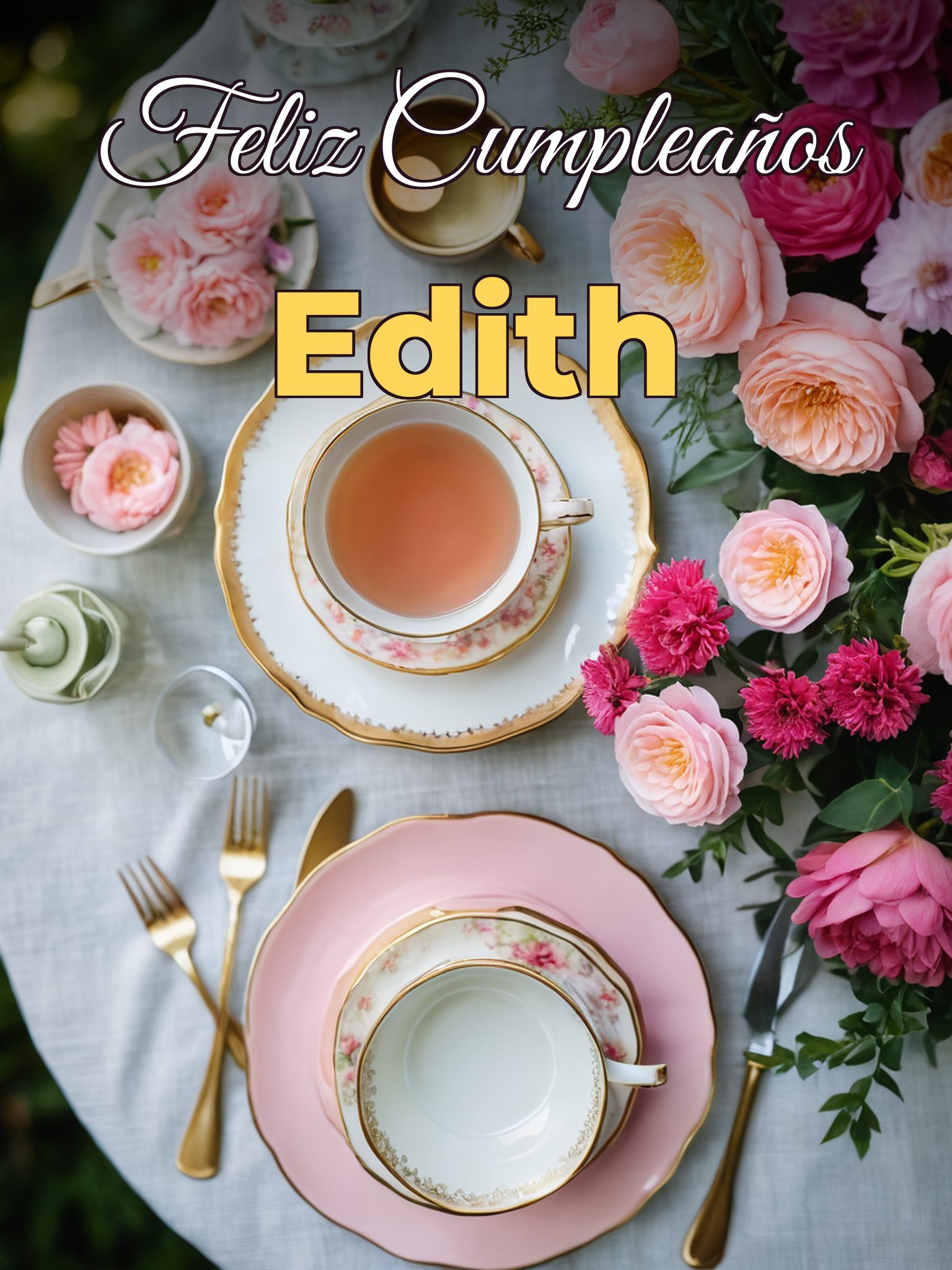 Feliz cumpleaños edith