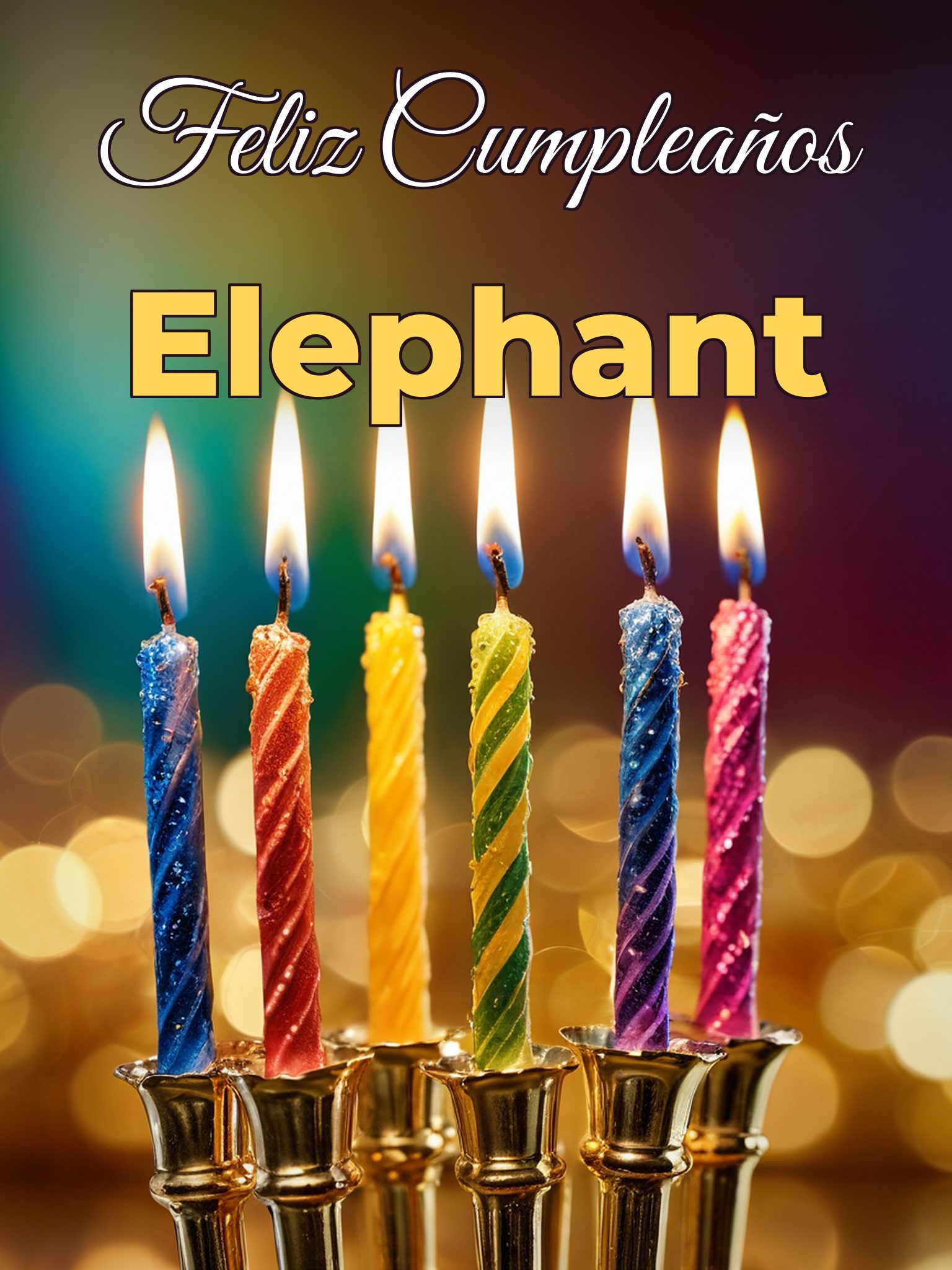 Feliz cumpleaños elephant