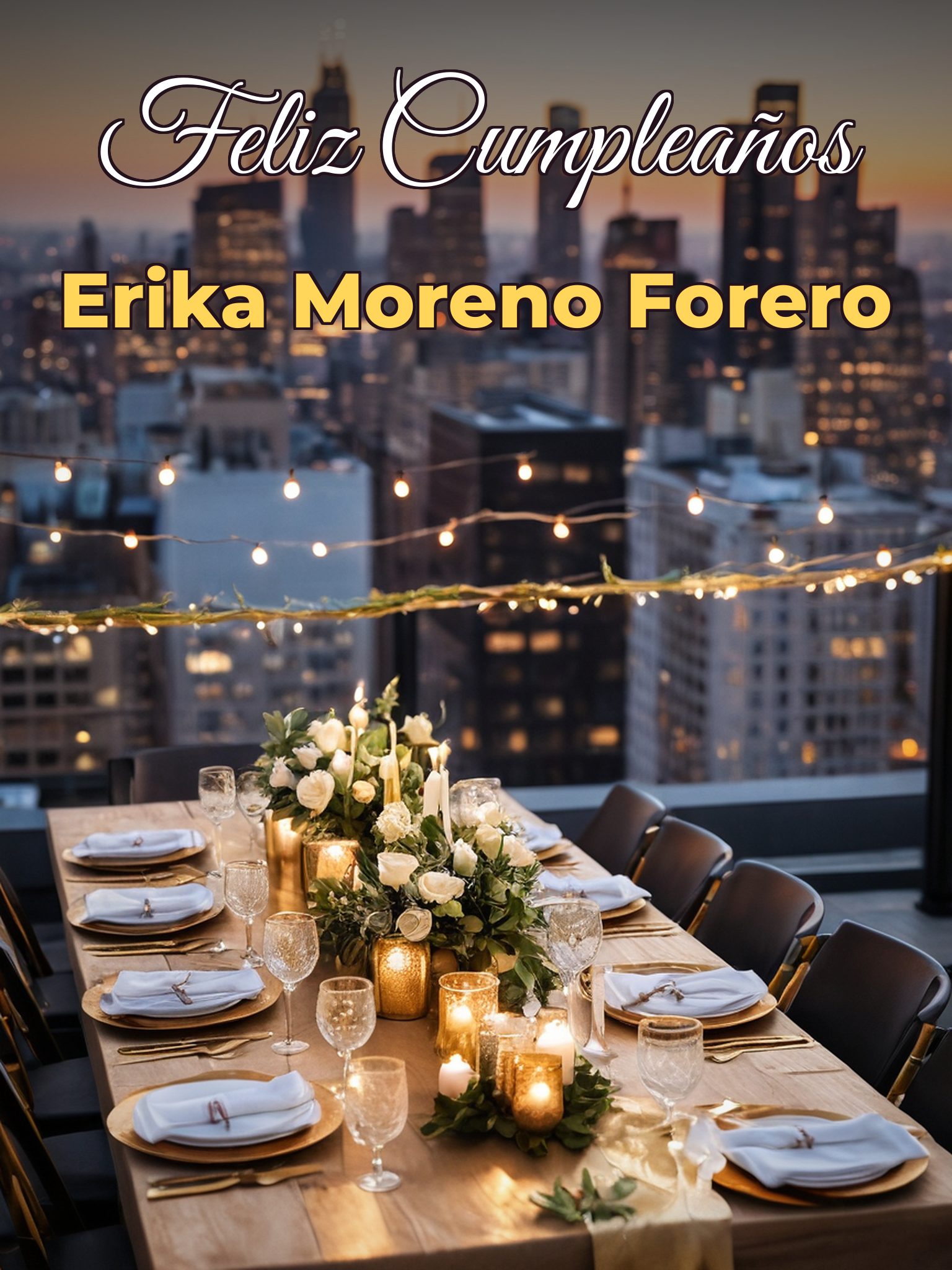 Feliz cumpleaños erika moreno forero