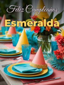 Feliz cumpleaños esmeralda