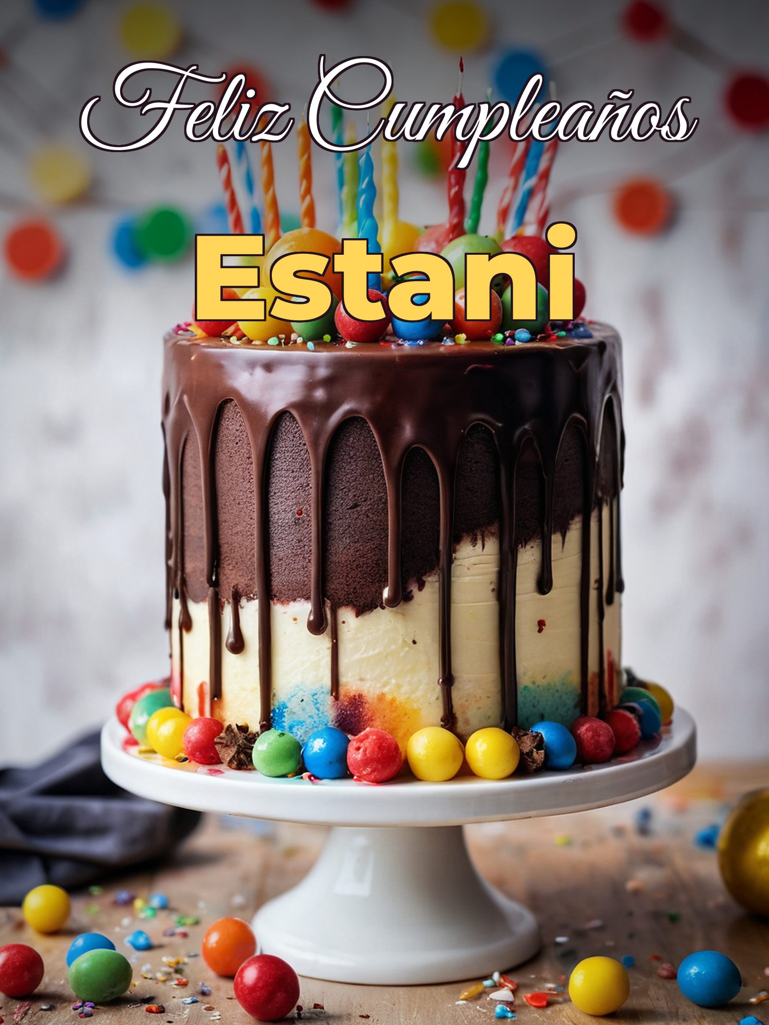 Feliz cumpleaños estani