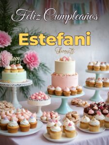 Feliz cumpleaños estefani