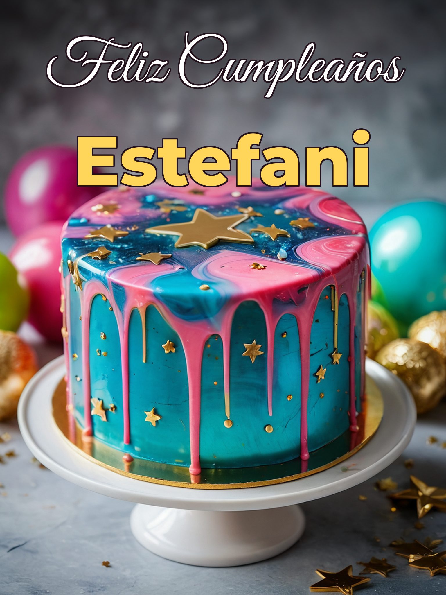 Feliz cumpleaños estefani