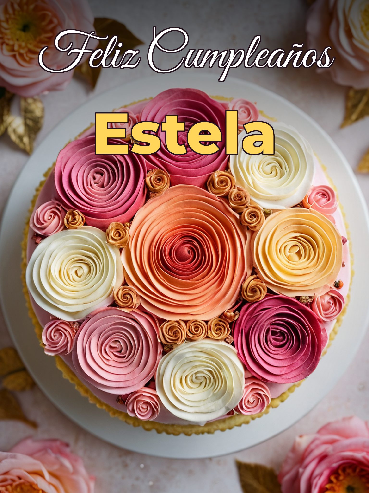 Feliz cumpleaños estela