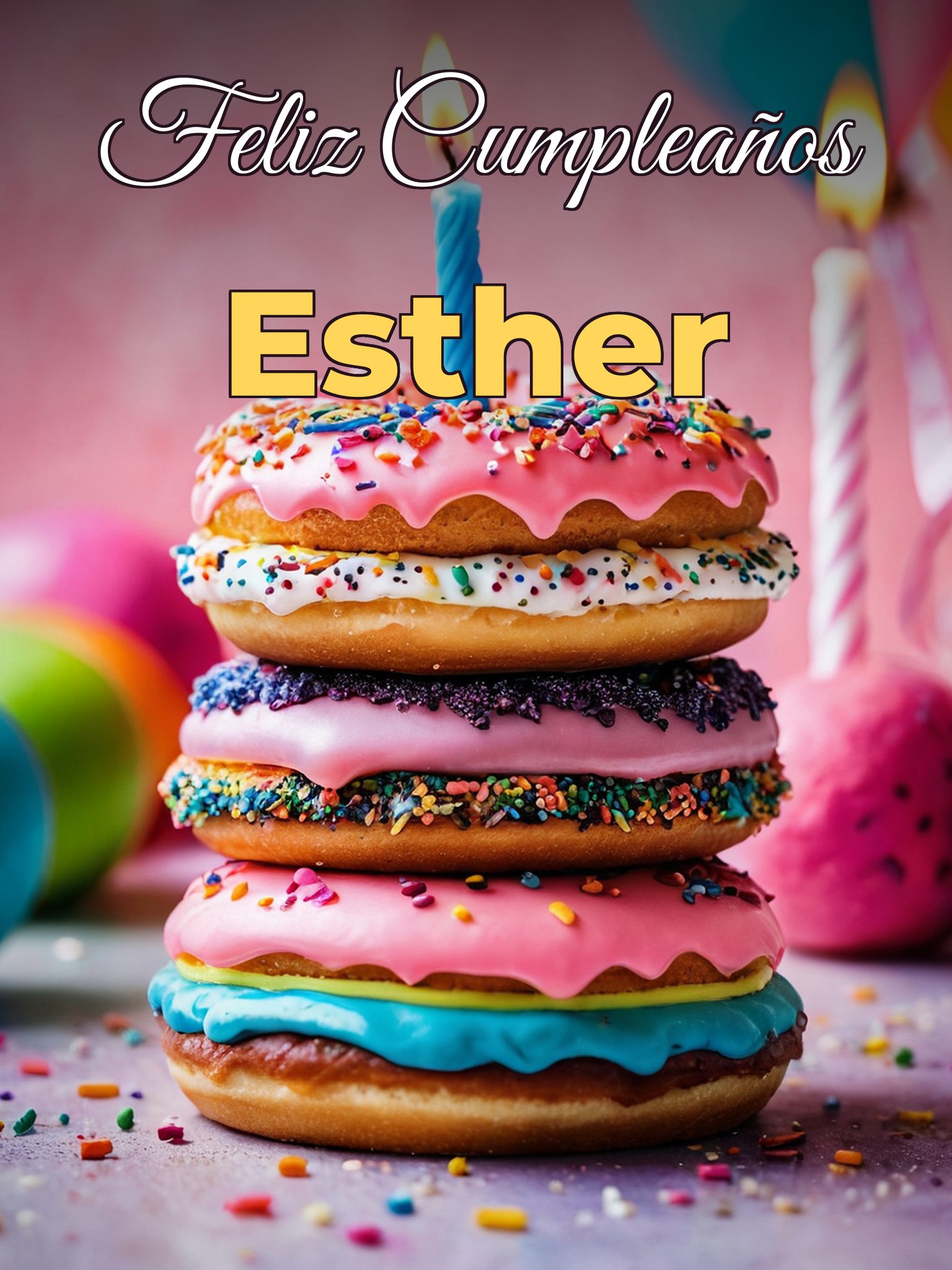 Feliz cumpleaños esther