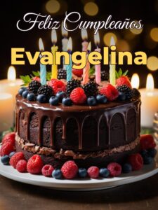 Feliz cumpleaños evangelina