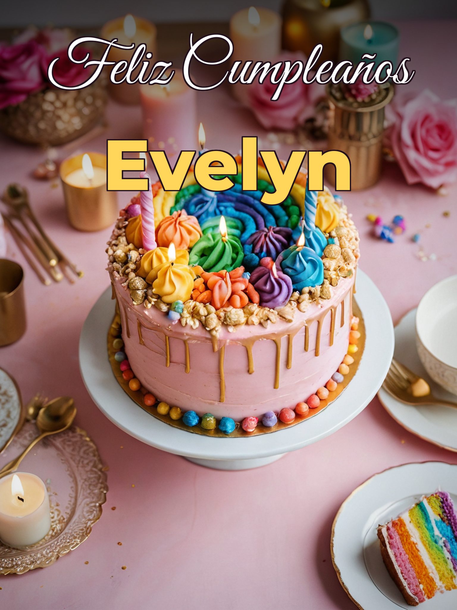 Feliz cumpleaños evelyn
