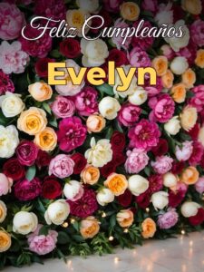 Feliz cumpleaños evelyn