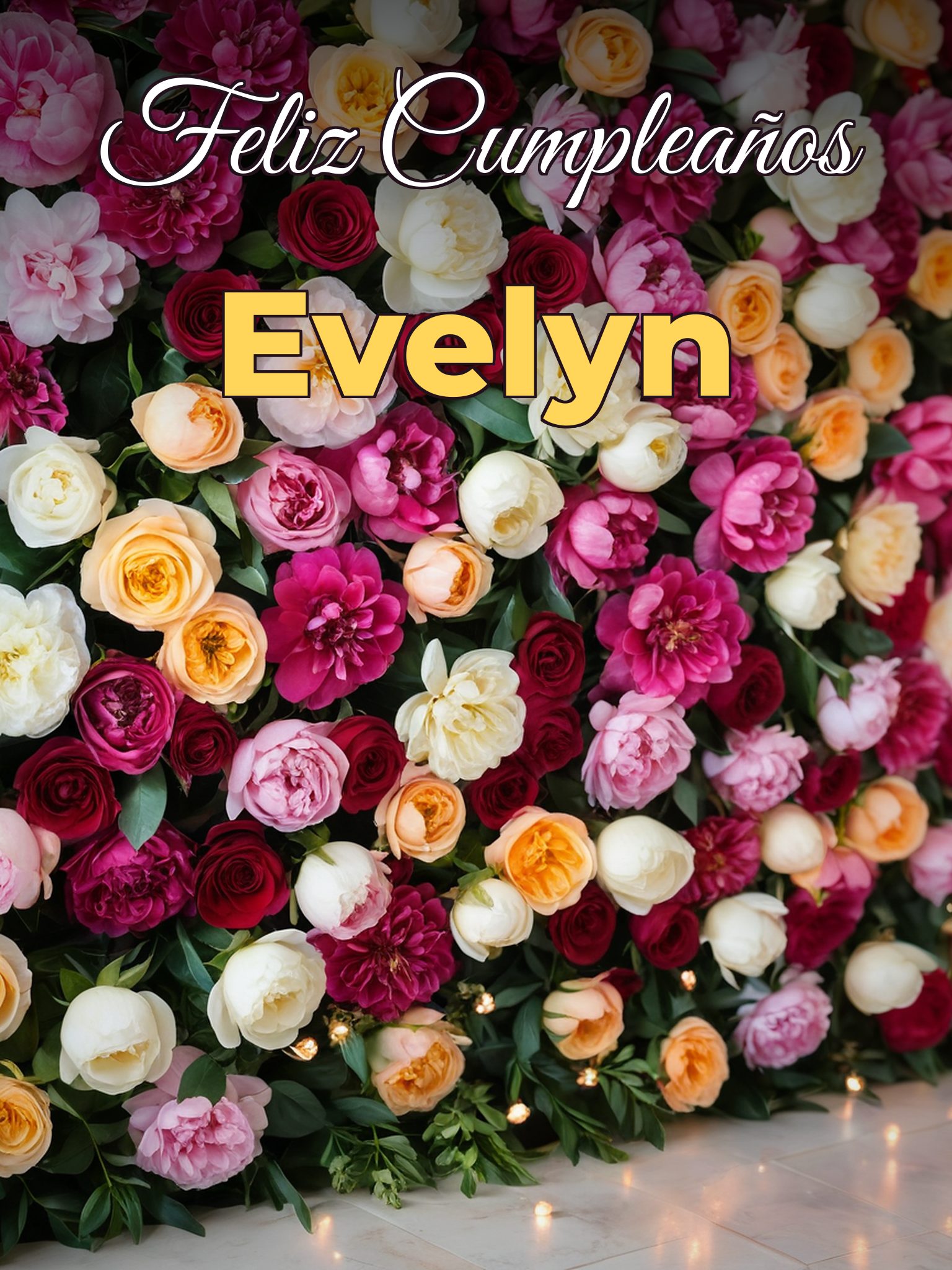 Feliz cumpleaños evelyn