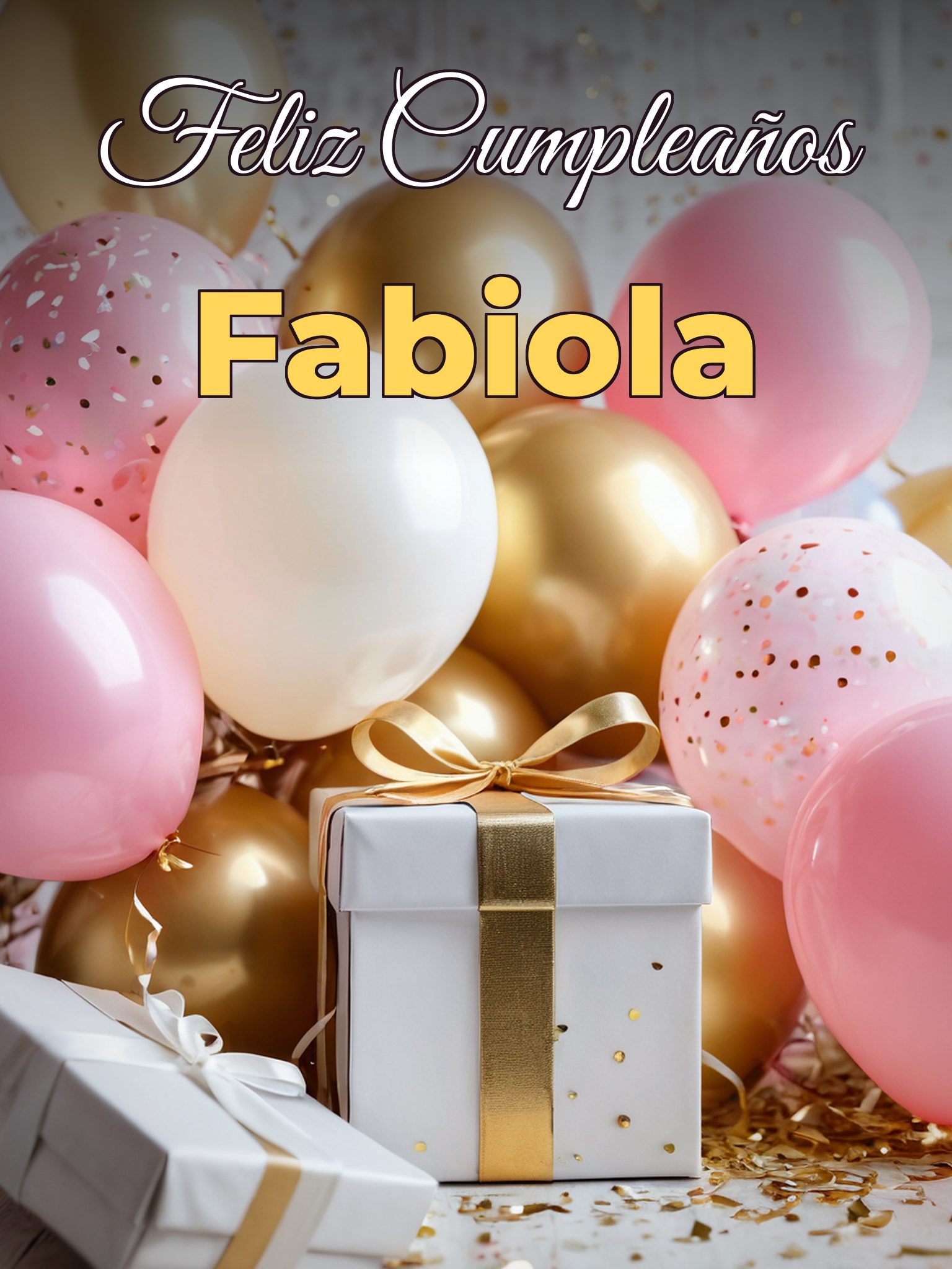 Feliz cumpleaños fabiola