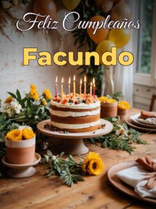 Feliz cumpleaños facundo