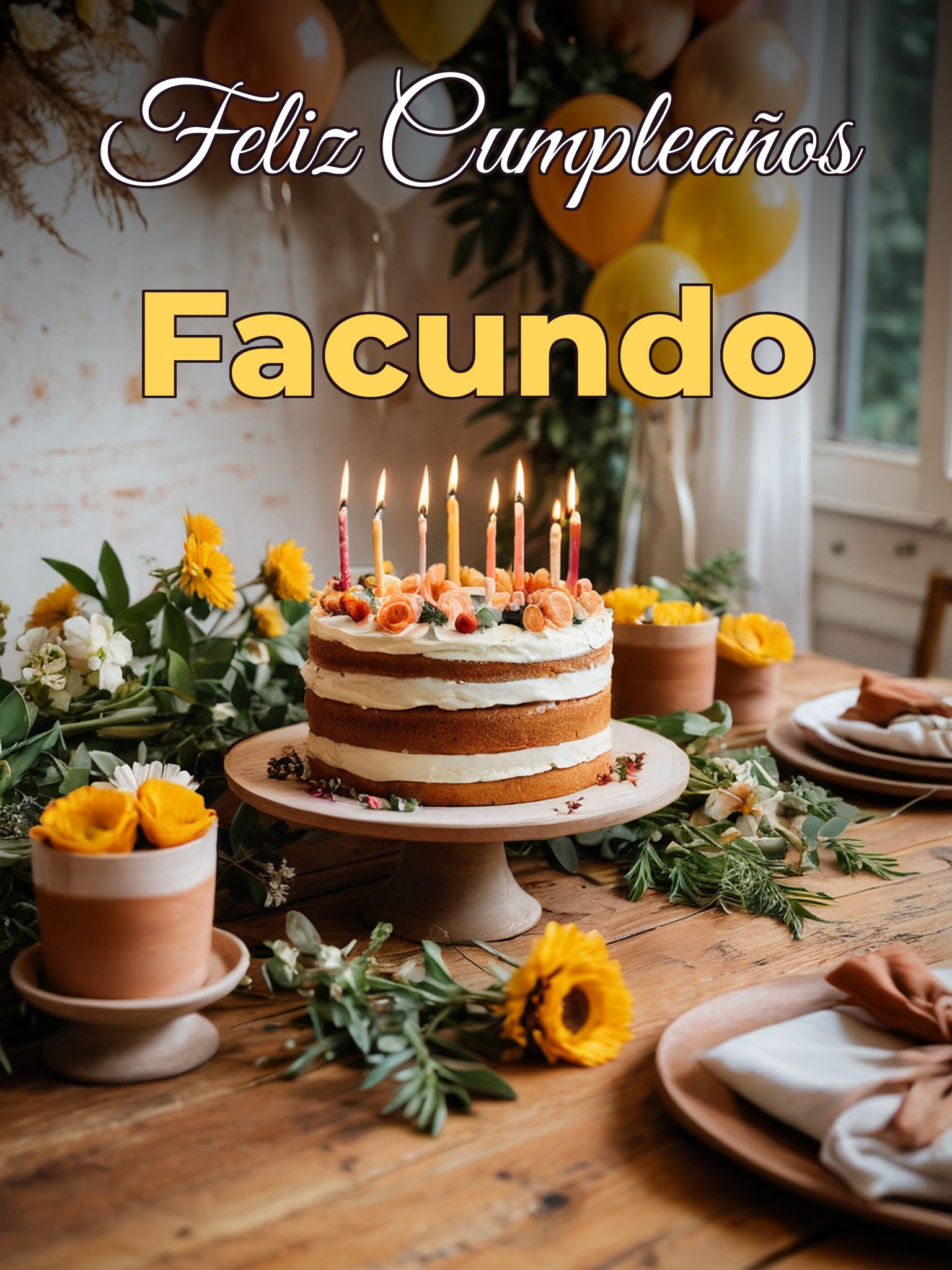 Feliz cumpleaños facundo