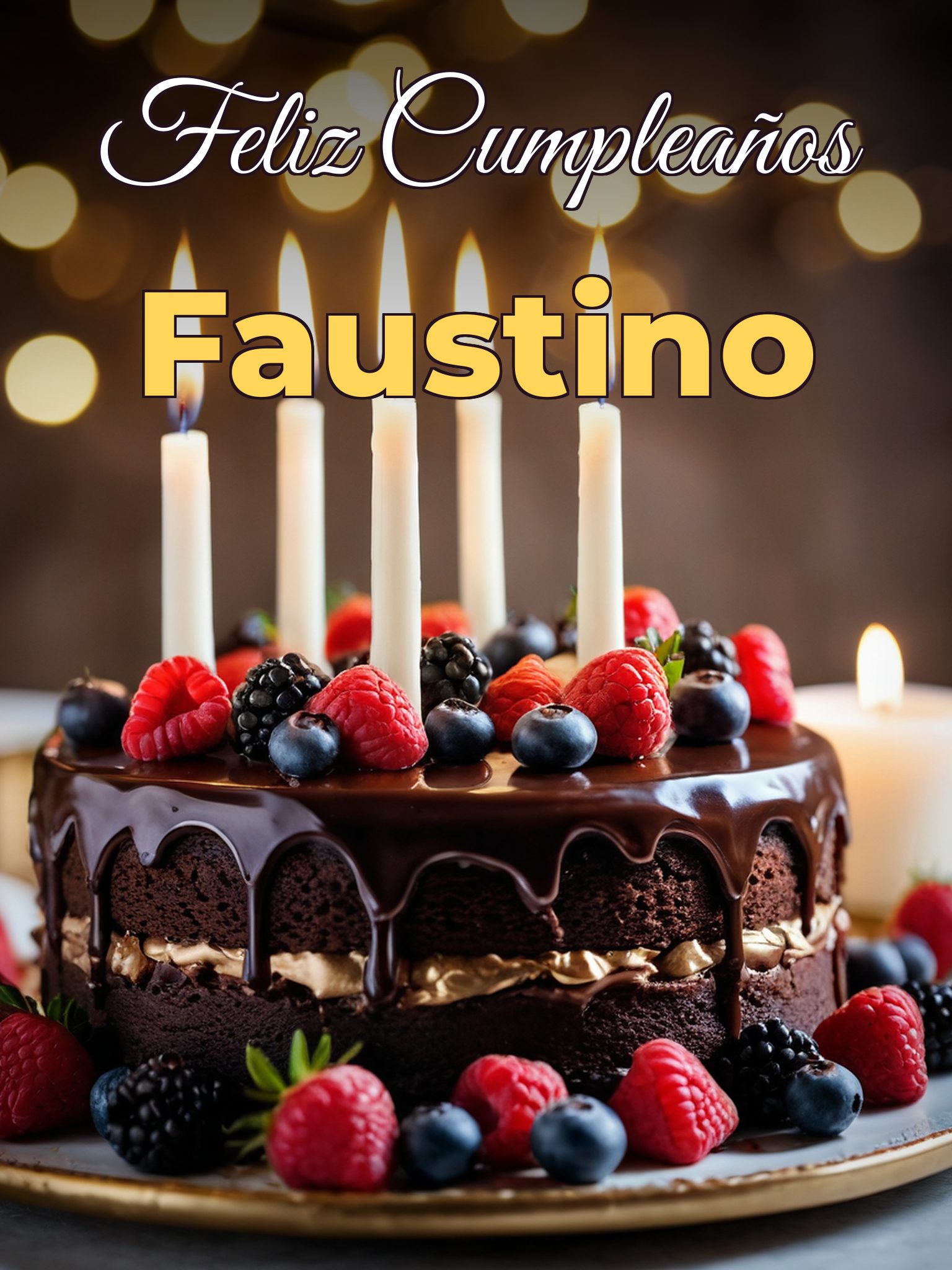 Feliz cumpleaños faustino
