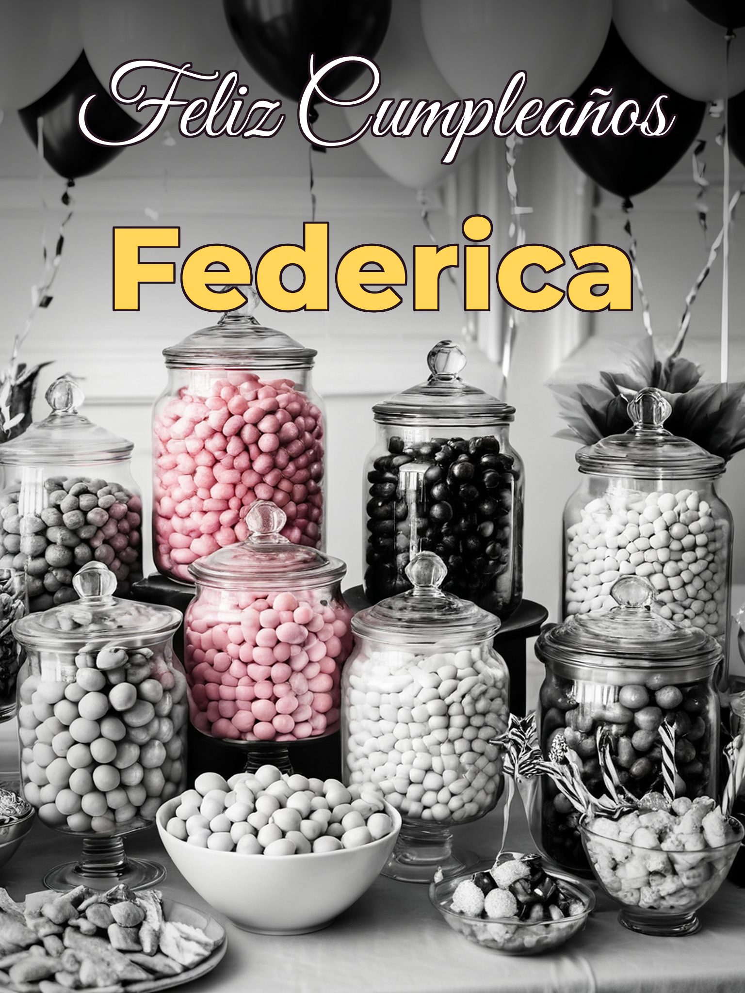 Feliz cumpleaños federica